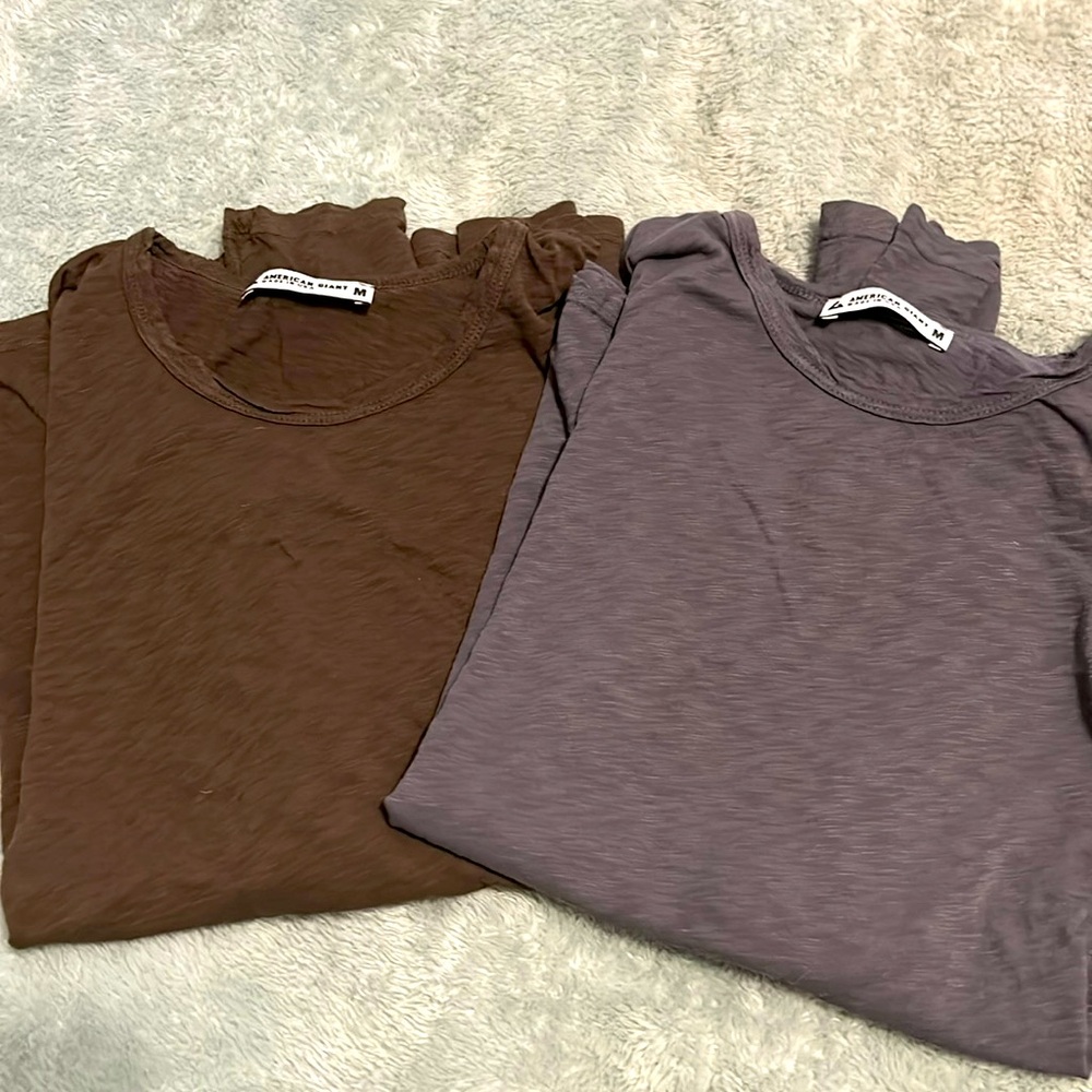 American Giant long sleeve EUC shirts 2 medium
